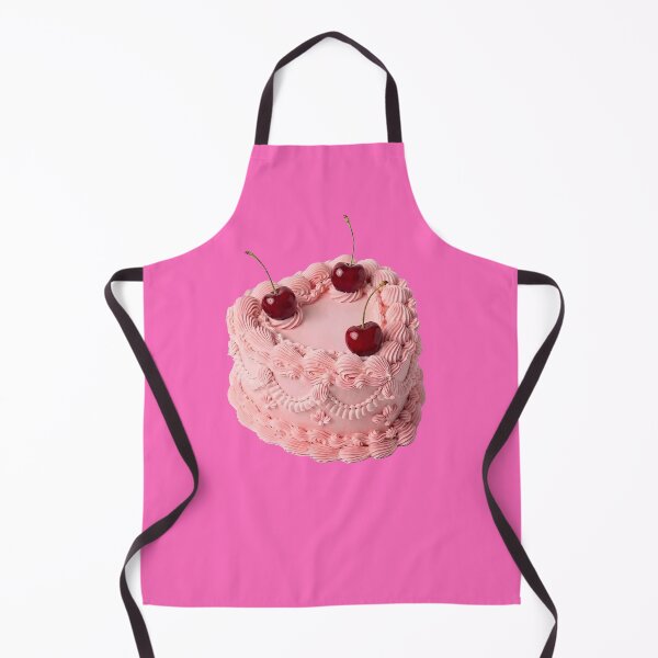 Item preview, Pink Cherry Heart Cake – Cute Vintage Dessert Sticker designed and sold by stylishsketcher.