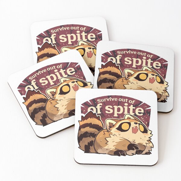 Item preview, Survive out of spite raccoon designed and sold by MendaciousMina.