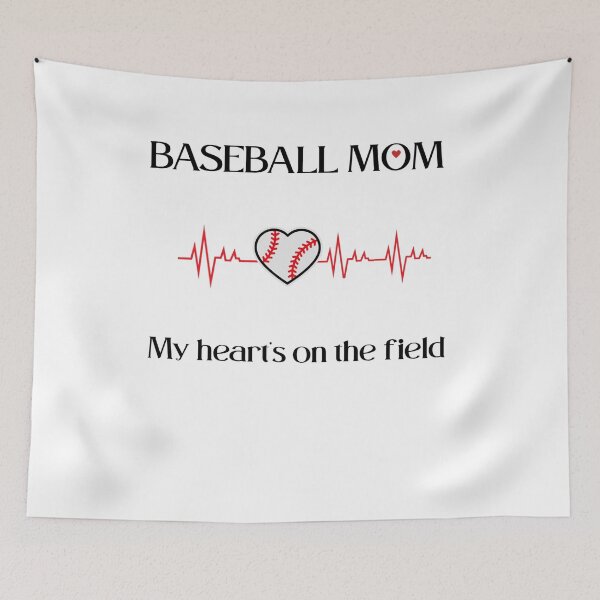 Item preview, Baseball Mom: heart on the field designed and sold by Tired Baseball Mom .