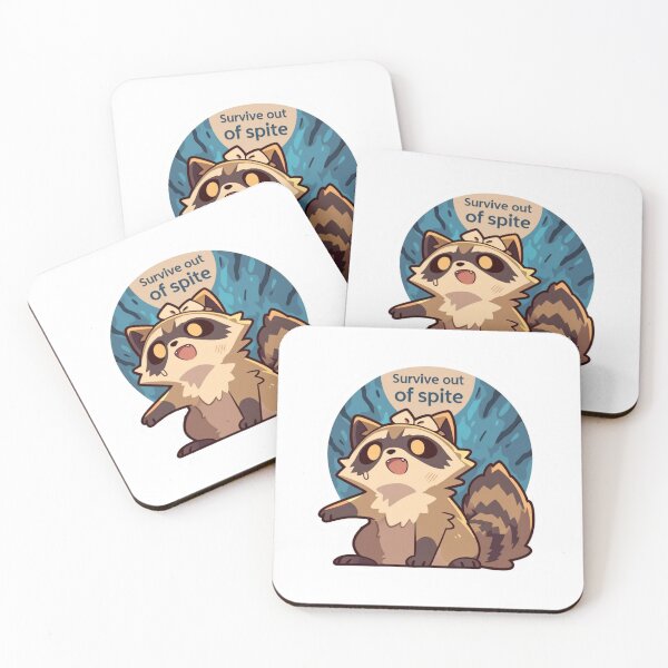 Item preview, Survive out of spite raccoon designed and sold by MendaciousMina.