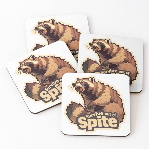 Item preview, Survive out of spite raccoon designed and sold by MendaciousMina.