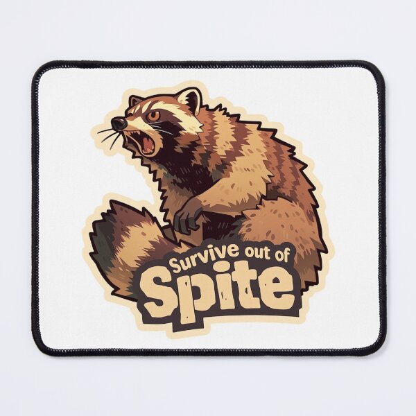 Item preview, Survive out of spite raccoon designed and sold by MendaciousMina.