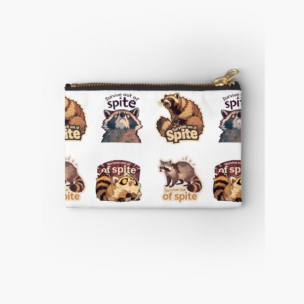 Item preview, Mini Survive out of spite raccoons sticker pack designed and sold by MendaciousMina.