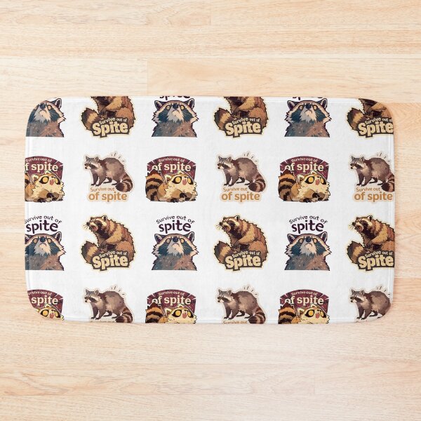 Item preview, Mini Survive out of spite raccoons sticker pack designed and sold by MendaciousMina.
