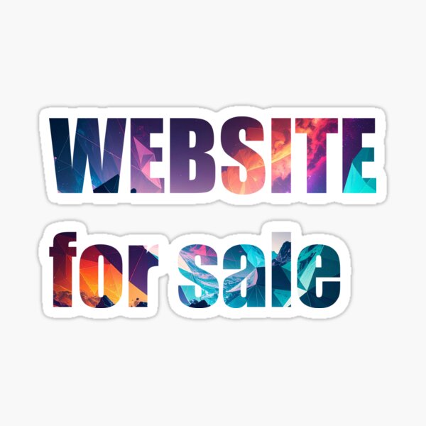 website for sale Sticker