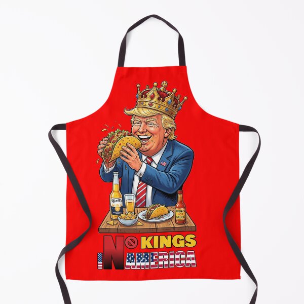 Item preview, NO KINGS IN AMERICAN - #FF0000 designed and sold by Marlon Oseguera.