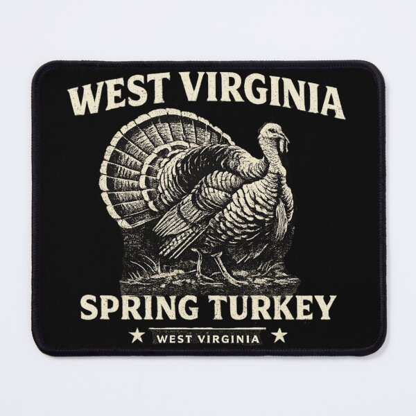 Item preview, West Virginia Spring Turkey Shirt – Vintage Distressed Gobbler Tee – Mountain State Hunting Shirt designed and sold by WildWonderfulWear.