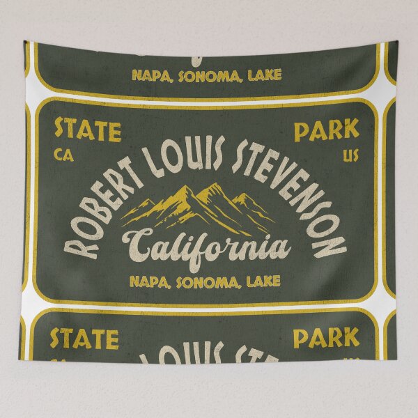 Item preview, Robert Louis Stevenson State Park, Napa, Sonoma, Lake, California, badge design designed and sold by Wanderful-roads.