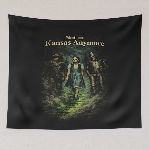 Item preview, Not in Kansas Anymore Wizard of Oz Parody Dark Fantasy Movie Poster Shirt designed and sold by GhostDawgs.