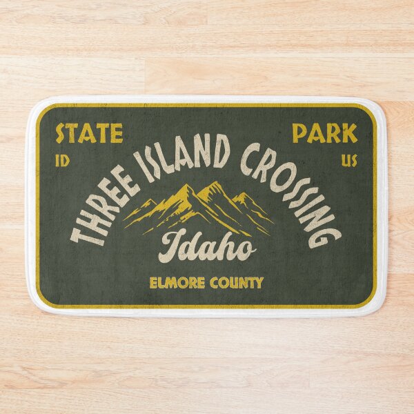 Item preview, Three Island Crossing State Park, Elmore County, Idaho, badge design designed and sold by Wanderful-roads.
