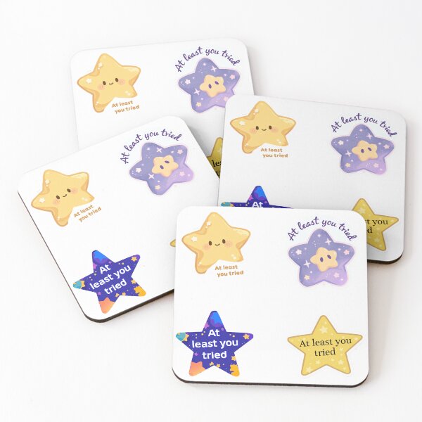 Item preview, Mini At least you tried stars sticker pack designed and sold by MendaciousMina.
