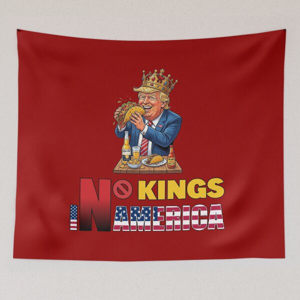 Item preview, NO KINGS IN AMERICAN - #990000 designed and sold by Marlon Oseguera.