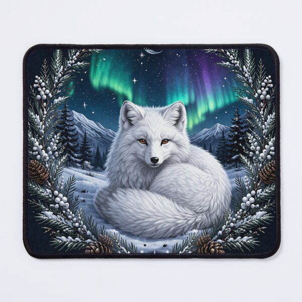 Item preview, Arctic Aurora Fox designed and sold by Pixel Junkies Studio.
