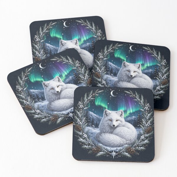 Item preview, Arctic Aurora Fox designed and sold by Pixel Junkies Studio.