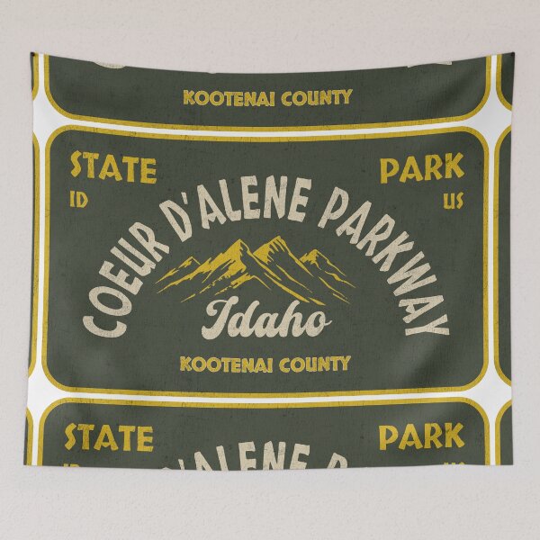 Item preview, Coeur d'Alene Parkway State Park, Kootenai County, Idaho, badge design designed and sold by Wanderful-roads.