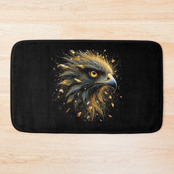 Item preview, Golden Eagle Head Luxury Shattered Crystal Art Aesthetic designed and sold by Remix Vision.