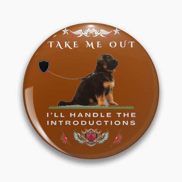 Item preview, German Shepherd Puppy Funny Quote – I’ll Handle The Introductions designed and sold by InkWaveX.