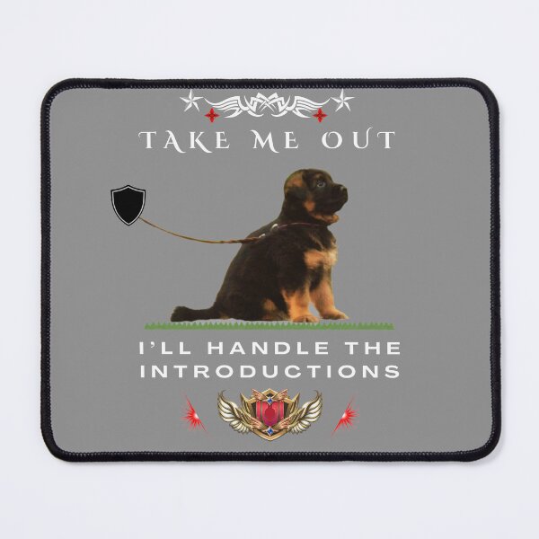 Item preview, German Shepherd Puppy Funny Quote – I’ll Handle The Introductions designed and sold by InkWaveX.