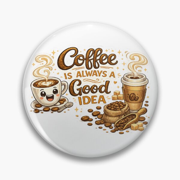 Item preview, Coffee Is Always A Good Idea Aesthetic Design designed and sold by CrescentBloom.