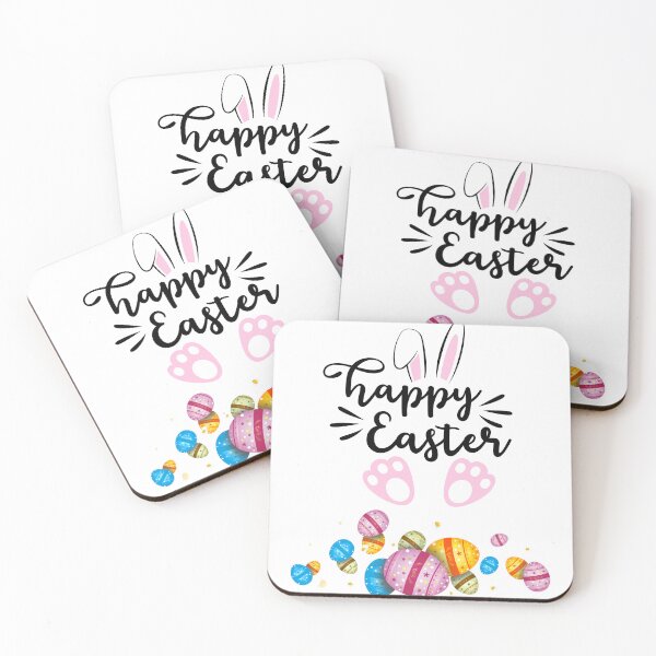 Item preview, Cute Happy Easter Bunny with Colorful Eggs Design?? designed and sold by FunSticky14.