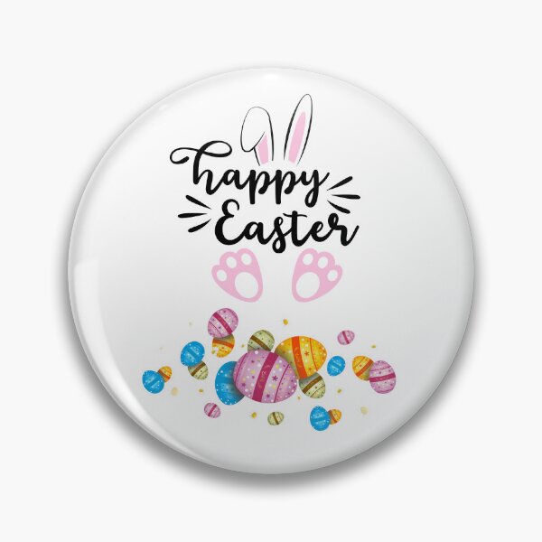 Item preview, Cute Happy Easter Bunny with Colorful Eggs Design?? designed and sold by FunSticky14.