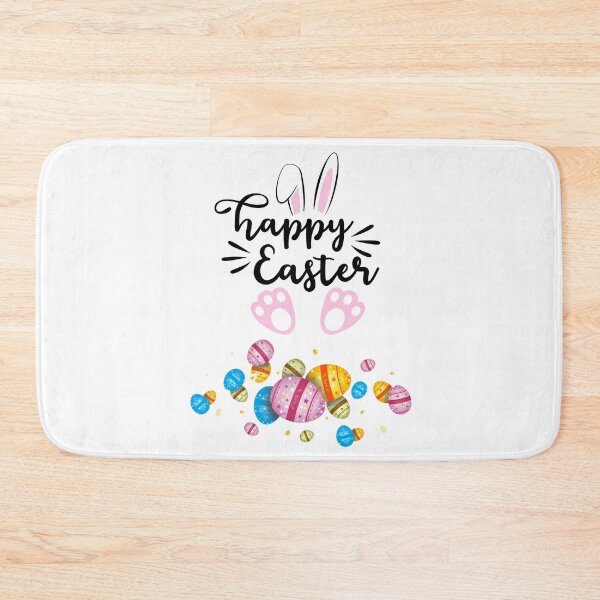 Item preview, Cute Happy Easter Bunny with Colorful Eggs Design?? designed and sold by FunSticky14.