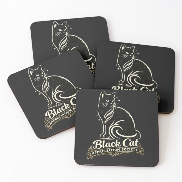 Item preview, Black Cat Appreciation Society – Vintage Mystic Cat Lover Design designed and sold by CatLovers Studio.