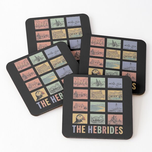 Item preview, The Hebrides Scottish Islands Art - Standing Stones and Wildlife designed and sold by Loom on the Loch.