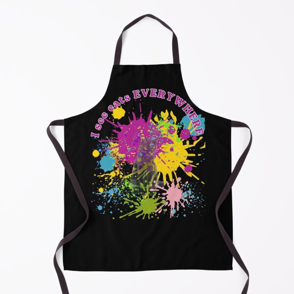 Item preview, I See Cats Everywhere - Abstract Watercolor Cat Splat Art designed and sold by EllaWerk.