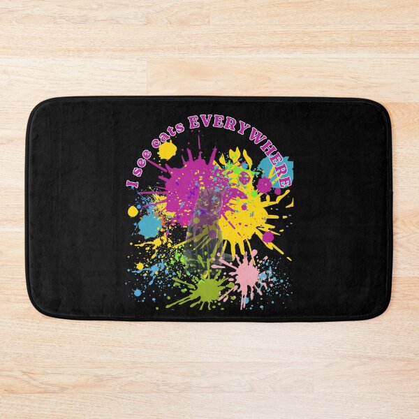 Item preview, I See Cats Everywhere - Abstract Watercolor Cat Splat Art designed and sold by EllaWerk.