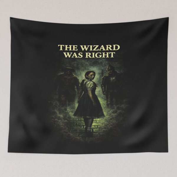 Item preview, The Wizard Was Right Dark Fantasy Wizard of Oz Parody Cinematic Shirt designed and sold by GhostDawgs.