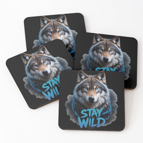 Item preview, Stay Wild Wolf Blue Eyes Wildlife Design – EvolutionPro designed and sold by EvolusionPro.