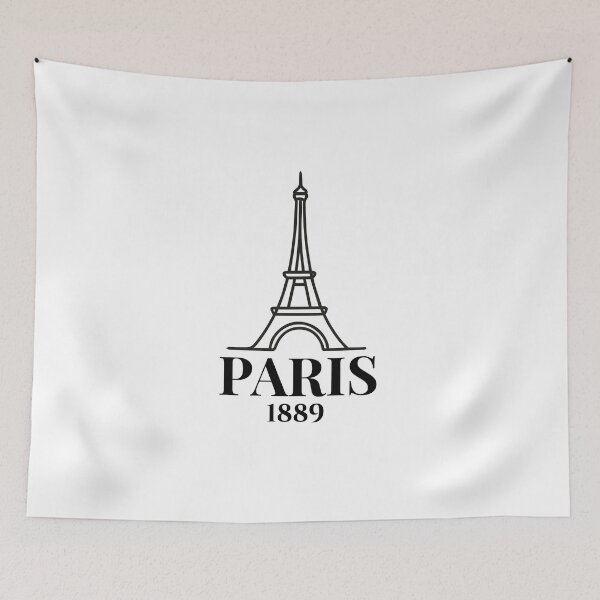 Item preview, Paris Eiffel Tower Minimalist Boho Line Art designed and sold by Pansilu Designs.