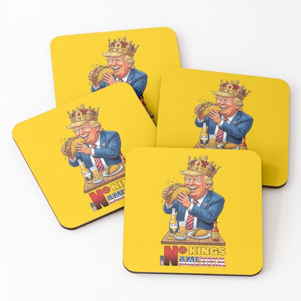 Item preview, NO KINGS IN AMERICAN - #FFCC00 designed and sold by Marlon Oseguera.