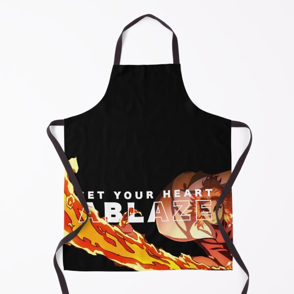 Item preview, Set your heart ablaze Rengoku quote - Demon Slayer designed and sold by Cat-and-Panda.