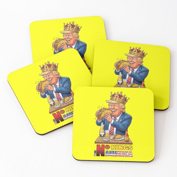 Item preview, NO KINGS IN AMERICAN - #FFFF00 designed and sold by Marlon Oseguera.