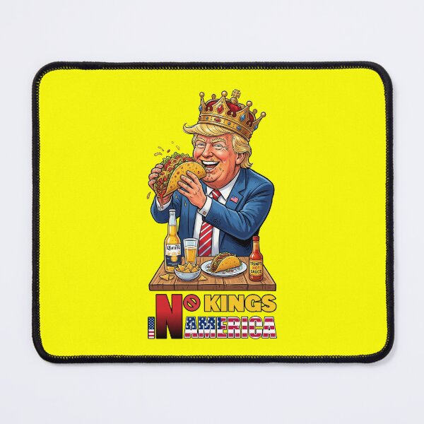 Item preview, NO KINGS IN AMERICAN - #FFFF00 designed and sold by Marlon Oseguera.