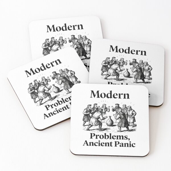 Item preview, Modern Problems Ancient Panic Funny Design designed and sold by VibeFactoryOfc.