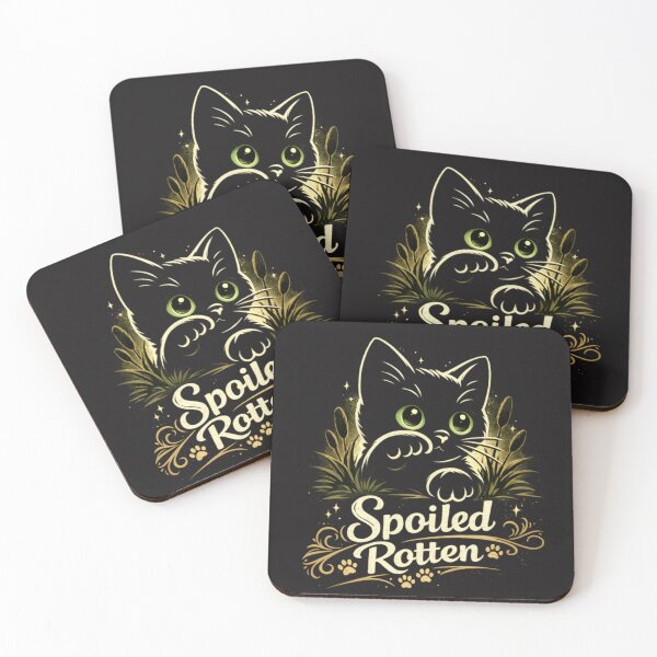 Item preview, Spoiled Rotten Black Cat – Cute Funny Cat Lover Design designed and sold by CatLovers Studio.
