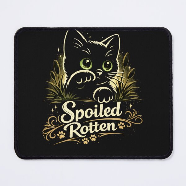 Item preview, Spoiled Rotten Black Cat – Cute Funny Cat Lover Design designed and sold by CatLovers Studio.