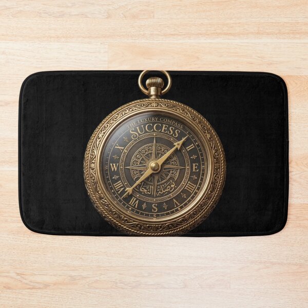 Item preview, Success Compass Luxury Gold - Arabic Calligraphy Motivational Art designed and sold by Remix Vision.