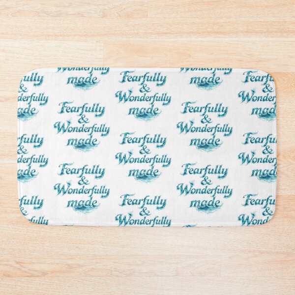 Item preview, Fearfully and Wonderfully Made Ocean Typography Christian Faith Design designed and sold by Bowtiesarec00l.