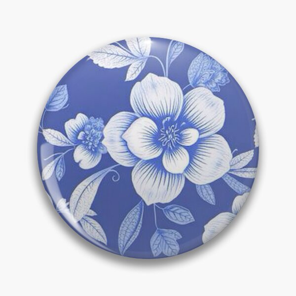 Item preview, Delft Style Floral Design, designed and sold by TinCatOutPost.