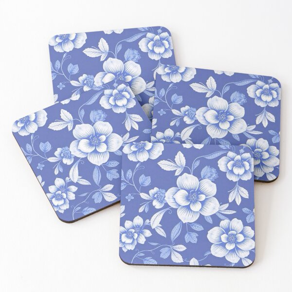 Item preview, Delft Style Floral Design, designed and sold by TinCatOutPost.
