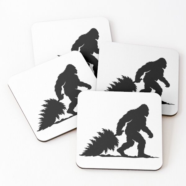 Item preview, Bigfoot With Christmas Tree designed and sold by theartfulaspie.