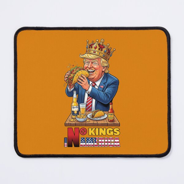Item preview, NO KINGS IN AMERICAN - #DE7D08 designed and sold by Marlon Oseguera.