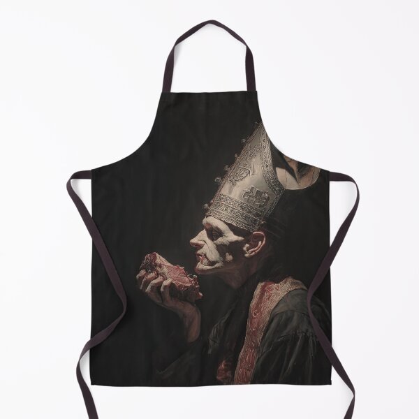Item preview, Gothic Portrait of Crowned Figure Eating Raw Meat designed and sold by Shannon Hilson.