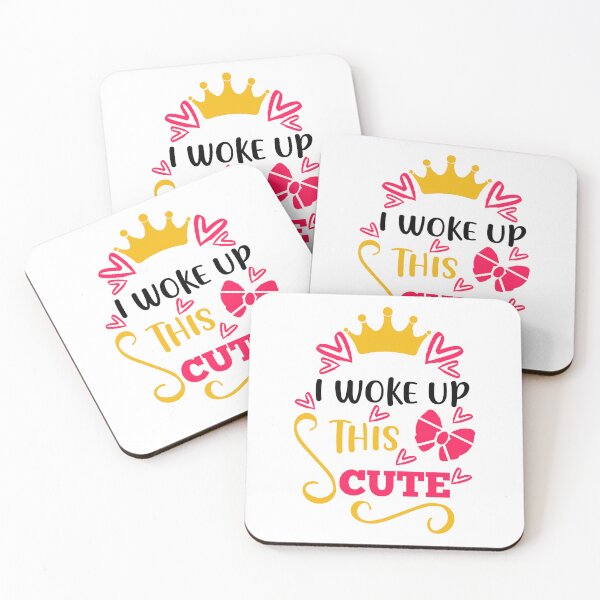 Item preview, I Woke Up This Cute - Funny Baby Newborn Announcement Gift designed and sold by FuzionRaptor.