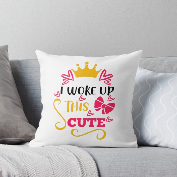 Item preview, I Woke Up This Cute - Funny Baby Newborn Announcement Gift designed and sold by FuzionRaptor.