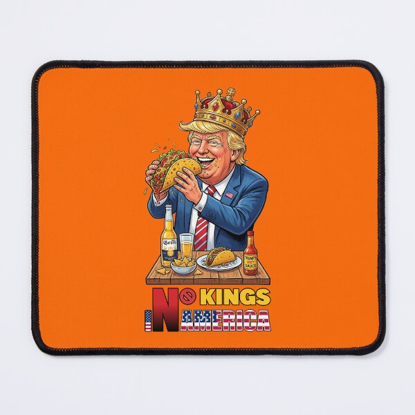 Item preview, NO KINGS IN AMERICAN - #FF6600 designed and sold by Marlon Oseguera.